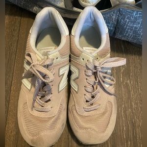 Pink New Balance 574 Shoes